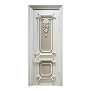 New Design Interior Villa Entrance Solid Wood Door QD-178-DS Red Oak Red Walnut Customized Sizes