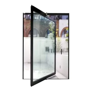 New Main Entrance Automatic Sensor Glass Spring Door with Swing Hinges