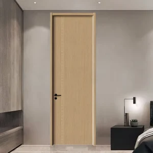 No Paint Composite Wood Interior Swing Door Zero Formaldehyde Eco Friendly Waterproof Custom Size Bedroom Apartment Hotel Door