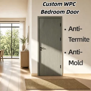 Non-Toxic Low-VOC WPC Composite Waterproof Indoor Door for Australia