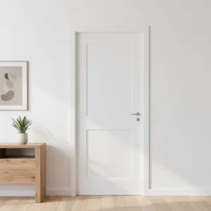 North America Modern Prehung Interior MDF White Primed Shaker Door