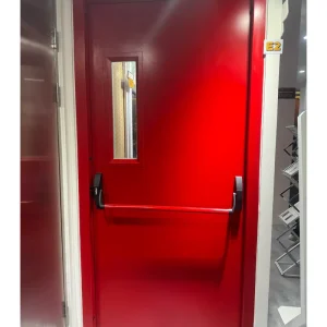 North American Standard Fire Rated Steel Door with UL Escape Hardware and Anti-Corrosion Fittings for Construction Projects