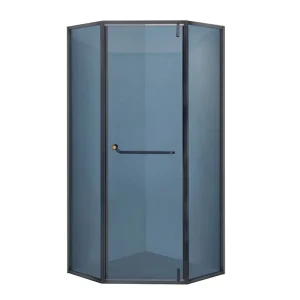 OEM ODM Corner Shower Enclosure with 8mm Tempered Glass for Hotel Use, Bathroom Pivot Shower Door