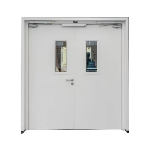 OEM/ODM Customized Galvanized Steel Fireproof Smoke-Proof Emergency Fire Rated Door for Mall and Apartment