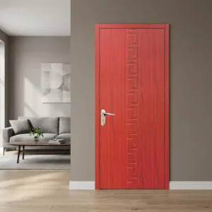 OEM ODM Modern Design Waterproof Solid Wood Interior Door for Bedroom, Bathroom, and Houses