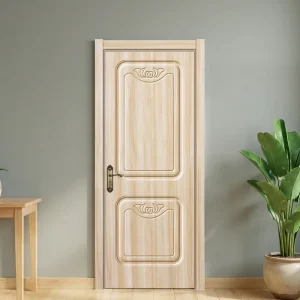 OEM ODM Paint-Free Complete Solid Wood Interior Door Set for Home Hotel and Apartment