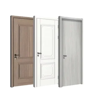 OEM White Solid Wood Interior Door with Melamine Finish, Paint-Free, for Offices and Apartments