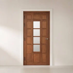 Oak Solid Wood Single Interior Swing Door Midcentury Modern Bedroom Home Office Farmhouse Villa Door