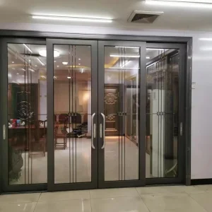 Outdoor Aluminum Alloy Entrance Door Waterproof Broken Bridge Lifting Sliding Door Wind Resistant Typhoon Sound Heat Villas