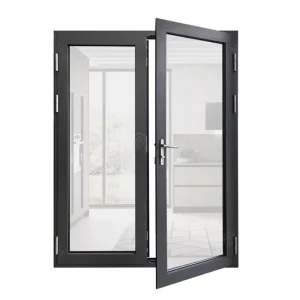 Outdoor Aluminum Broken Bridge Screen Accordion Bi-Fold Door
