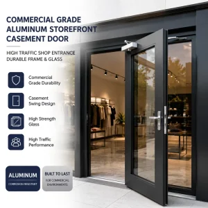 Outward-Opening Casement Door with Full Ventilation and Sound Insulation