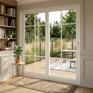 P108 Sliding Vinyl Door for Residential and Commercial Applications