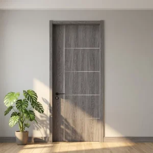 PA18 Standard Size PVC Wooden Door for Home Bedroom Living Room Shopping Mall Hotel Hospital
