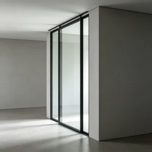 PAS24 Hurricane-Proof Thermal Break Aluminum Sliding Glass Door for Villa Patio, Narrow Frame, Large View