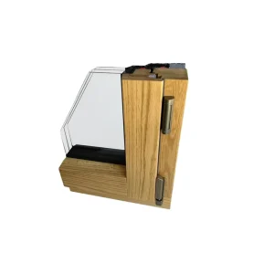 PH130 Aluminum-Clad Wood Glass Entry Door with Thermal Insulation for Villas and Malls