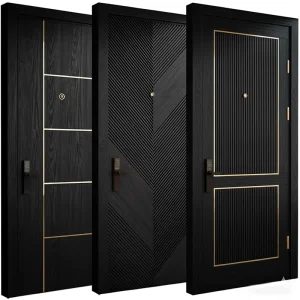 PU Painted Custom Wooden Interior Door for Home or Project Use