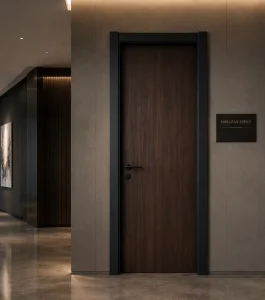 PVC-Laminated Interior Door Moisture Resistant Custom Color Matching