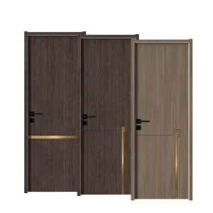 PVC Paint-Free Melamine-Finished Interior Door with Anti-Theft Feature, Custom Size for Hotels and Apartments