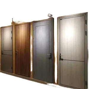 PVC Veneer Solid Core Composite Interior Door with Waterproof and Fire-Rated Features