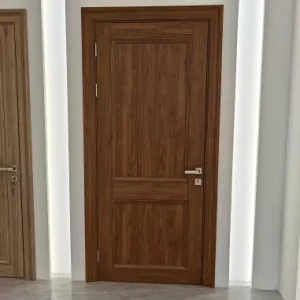 PVC WPC Assembly Door with Custom Architrave Waterproof Soundproof Anti-Corrosive for Bedroom Hotel School Commercial Interior