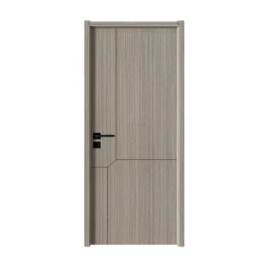 PVC Wooden Interior Door for Home, Restaurant, and Construction