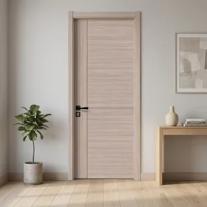 Paint-Free Baking WPC MDF PVC Melamine Panel Interior Doors for House Room Apartment