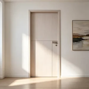 Paint-Free Composite Solid Wood Soundproof Swing Interior Door for Bedrooms and Residential Projects