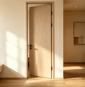 Paint Free Door Minimalist Luxury Bedroom Door Custom Whole House Interior Swing Door Factory