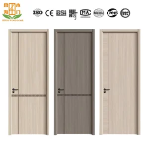Paint-Free Eco-Friendly Modern Finished Sound Insulation Solid Wood Interior Door Simple Design Carbon Crystal Print