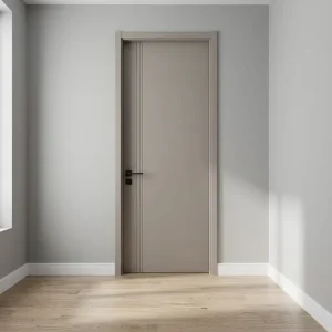 Paint-Free Finished Solid Wood Sound-Insulation Interior Door with Frame and Manual Opening