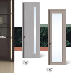 Paint-Free Finished Solid Wood Sound Insulation Interior Doors for Villa