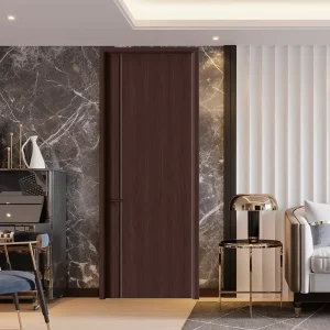 Paint-Free Flat-Panel Apartment Interior Door with Honeycomb Core and Anti-Deformation Finish