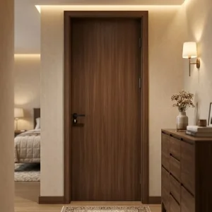 Paint-Free Polymer Wooden Interior Door Modern Design Water Resistant Home Office Apartment Bedroom Hotel