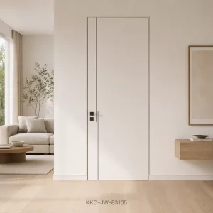 Paint-Free Solid Core Natural Wood Interior Door for Bedroom, Bathroom, Kitchen, and School, Soundproof