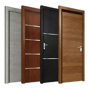 Paint-Free Solid Wood Interior Door with Multi-Layer Plywood Construction for Houses and Hotels