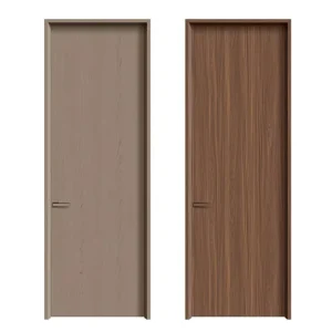 Paint-Free WPC Bedroom Door Same-Frame-and-Color Aluminum-Wood Door Set Hotel Homestay Interior Door