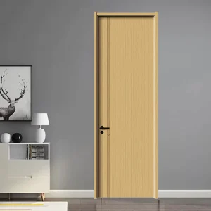 Paint-Free Wooden Interior Door, Custom Size, Modern Simple Design, Waterproof, Heat-Insulating, Hotel Use