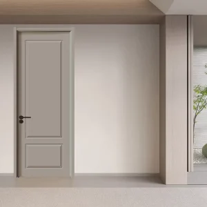 Paint-Free Wooden Interior Room Door with Non-Toxic MDF Board, Modern Minimalist Cream Style for Villa