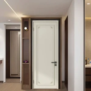 Paint-Free Wooden Panel Interior Bedroom Door Bulk Supply Fire-Resistant Soundproof Room Door