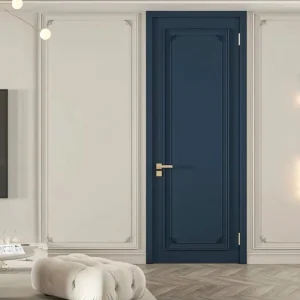 Painted Baked-Finish Composite Solid Wood Soundproof Bedroom Door Set