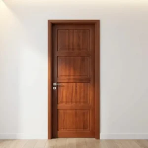 Painted Solid Wood Bedroom Door, Custom Size, Made to Measure