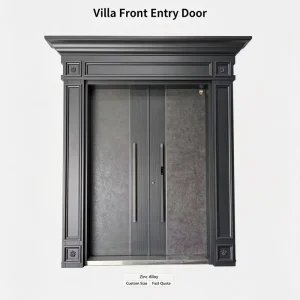 Painted Stainless Steel Villa Main Entrance Door Anti-Theft Custom Size Manufacturer