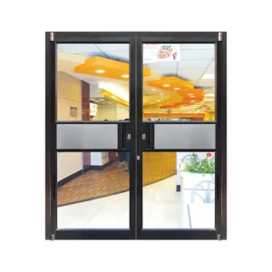 Panoramic Floor-to-ceiling Broken Bridge Aluminum Doors and Windows Soundproof Heat-insulating Swing Open Postmodern Design