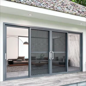 Partition Sliding Door for Kitchen Living Room Commercial Glass Door Entrance Aluminium Sliding Door