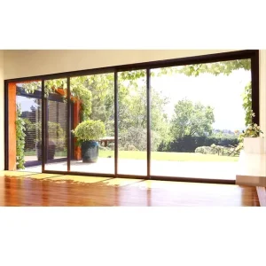 Patio Pocket Door Hurricane Proof Aluminum Glass Customized Commercial Modern Sliding Door