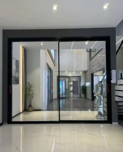Perfect System Soundproof Mute Hanging Sliding Door Top Hung Narrow Frame Interior Sliding Door No Ground Track