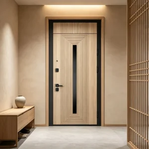 Pivot Aluminum Alloy Anti-Theft Bulletproof Water-Resistant Swing Front Door for Villa Exterior Use