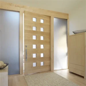 Pivot Entrance Door With Solid Wood Material