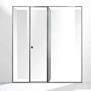 Pivot-Style Sliding Shower Door for Bathrooms and Hotels