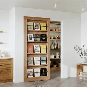 Pocket Door System Cabinet Sliding Door Complete Set Concealed Hardware for Ghost Door